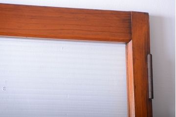 和製アンティーク　背の高いモールガラス入りドア