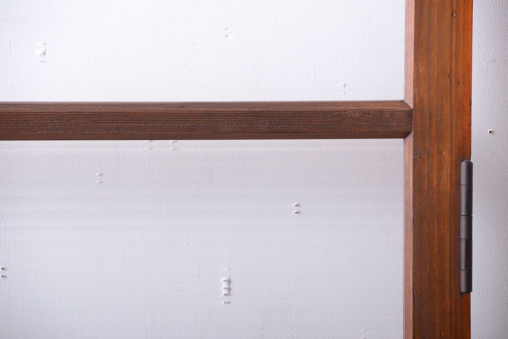 和製アンティーク　背の高いモールガラス入りドア