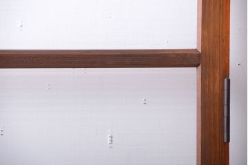 和製アンティーク　背の高いモールガラス入りドア