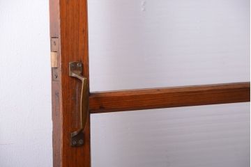 和製アンティーク　背の高いモールガラス入りドア