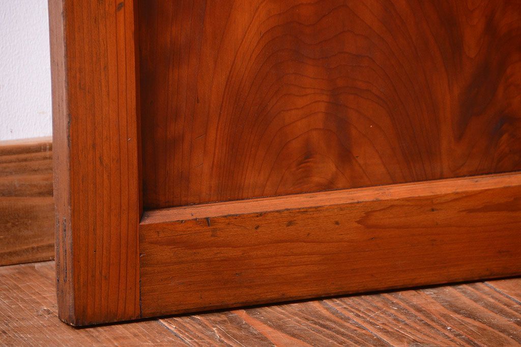 和製アンティーク　背の高いモールガラス入りドア