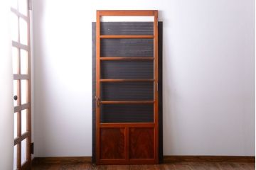 和製アンティーク　背の高いモールガラス入りドア