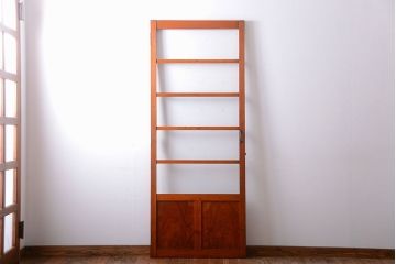 和製アンティーク　背の高いモールガラス入りドア