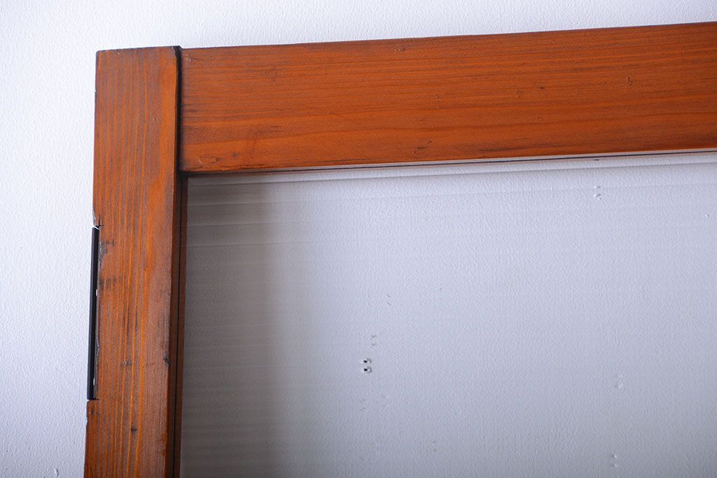 和製アンティーク　背の高いモールガラス入りドア