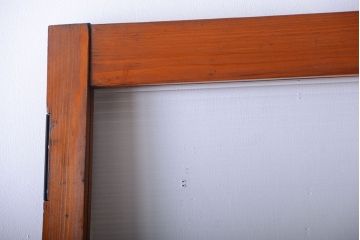 和製アンティーク　背の高いモールガラス入りドア