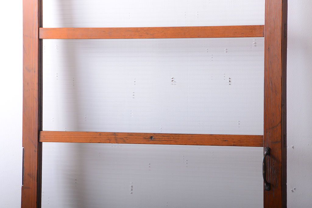 和製アンティーク　背の高いモールガラス入りドア