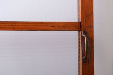 和製アンティーク　背の高いモールガラス入りドア