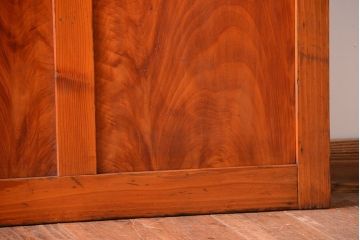 和製アンティーク　背の高いモールガラス入りドア