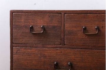 アンティーク家具　和製アンティーク　古い木のシンプルな小引き出し