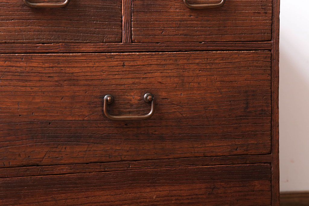 アンティーク家具　和製アンティーク　古い木のシンプルな小引き出し