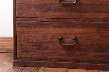 アンティーク家具　和製アンティーク　古い木のシンプルな小引き出し