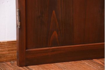 アンティーク　結霜ガラス入り!モダンなドア