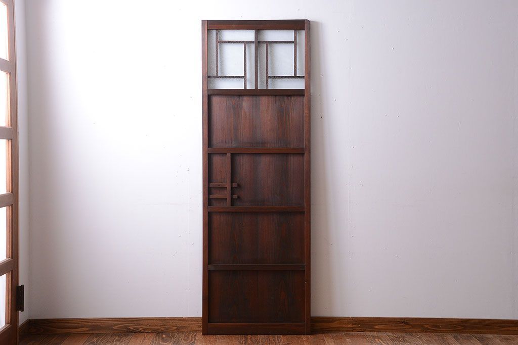 アンティーク　結霜ガラス入り!モダンなドア