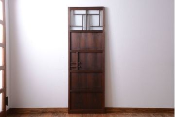 アンティーク　結霜ガラス入り!モダンなドア