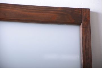 和製アンティーク　古い木製のすりガラス入りドア