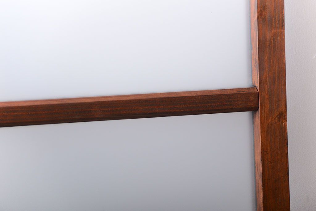 和製アンティーク　古い木製のすりガラス入りドア