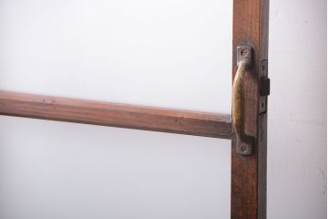 和製アンティーク　古い木製のすりガラス入りドア