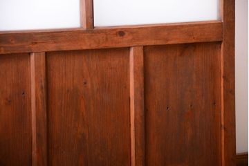 和製アンティーク　古い木製のすりガラス入りドア