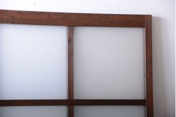 和製アンティーク　古い木製のすりガラス入りドア