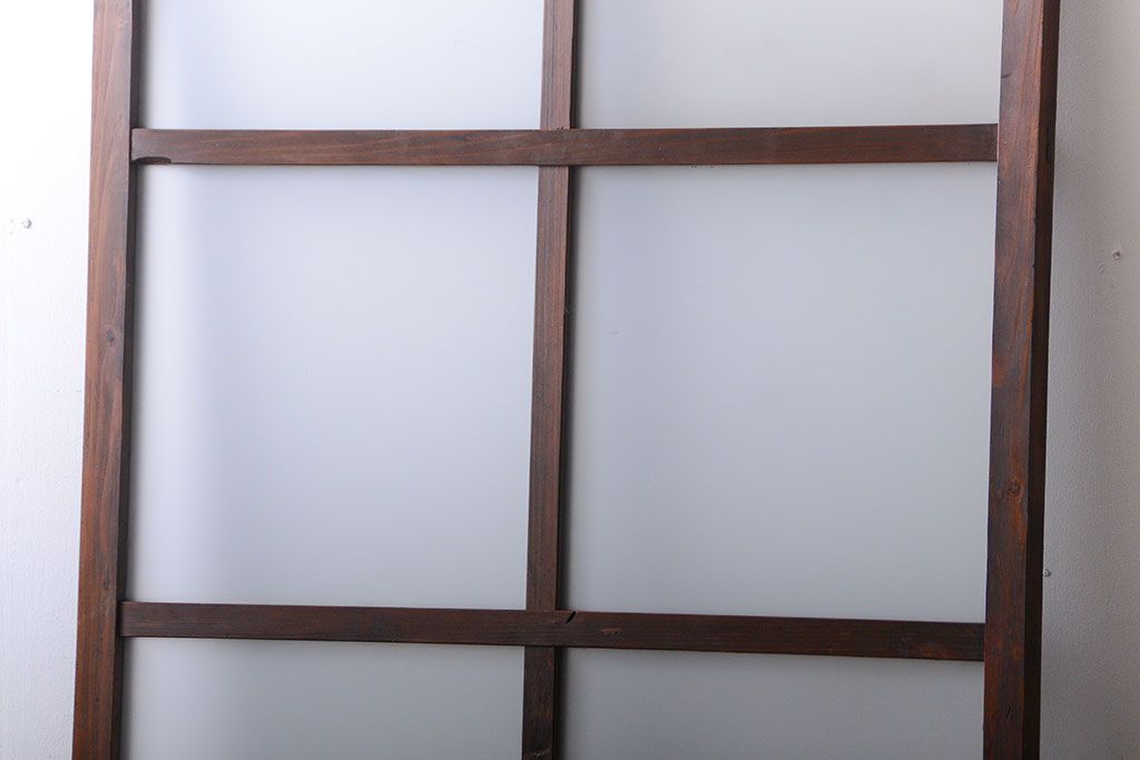 和製アンティーク　古い木製のすりガラス入りドア