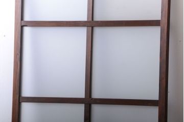 和製アンティーク　古い木製のすりガラス入りドア