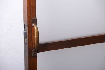 和製アンティーク　古い木製のすりガラス入りドア