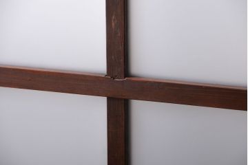 和製アンティーク　古い木製のすりガラス入りドア