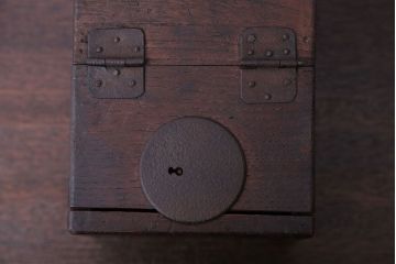 アンティーク雑貨　古民具・骨董　古い栗材のアンティーク時代箱
