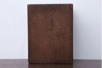 アンティーク雑貨　古民具・骨董　古い栗材のアンティーク時代箱