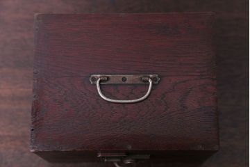 アンティーク雑貨　和製アンティーク　古いナラ材の小さな木箱