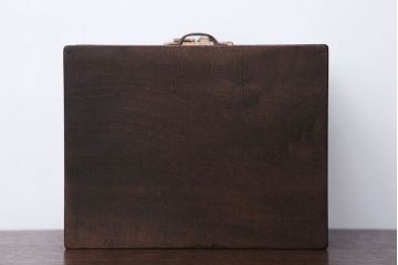 アンティーク雑貨　和製アンティーク　古いナラ材の小さな木箱