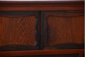 アンティーク家具　古民具・骨董　黒柿材と欅材!アンティーク茶箪笥