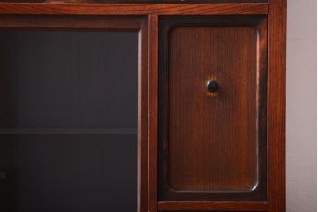 アンティーク家具　古民具・骨董　黒柿材と欅材!アンティーク茶箪笥