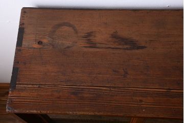 アンティーク家具　和製アンティーク　引き出し5杯付き!モールガラス引き戸の収納棚