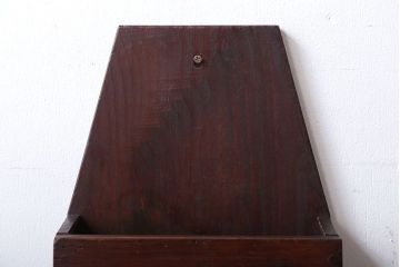 アンティーク雑貨　アンティーク　古い木製の壁掛けレターラック(状差し)