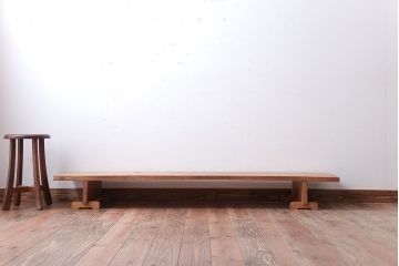 アンティーク家具　アンティーク　天板一枚板!組み立て式の木味裁ち板