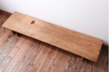アンティーク家具　アンティーク　天板一枚板!組み立て式の木味裁ち板