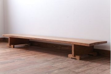 アンティーク家具　アンティーク　天板一枚板!組み立て式の木味裁ち板