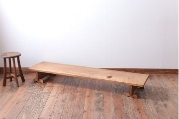 アンティーク家具　アンティーク　天板一枚板!組み立て式の木味裁ち板