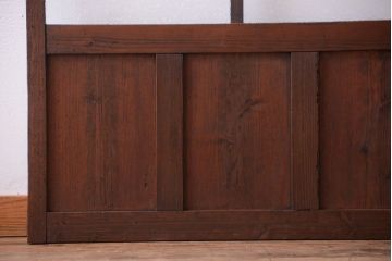 古民具・骨董　古い木が味わい深いガラス戸2枚セット(2)