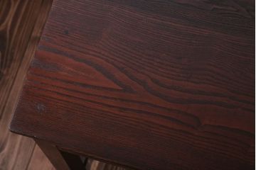 アンティーク家具　和製アンティーク　総栗材の小ぶりで上品な片袖机(デスク)