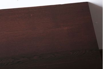 アンティーク家具　和製アンティーク　総栗材の小ぶりで上品な片袖机(デスク)