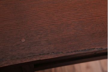 アンティーク家具　和製アンティーク　総栗材の小ぶりで上品な片袖机(デスク)