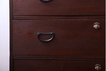 アンティーク家具　シンプルで上品なアンティーク衣装箪笥(チェスト)(2)