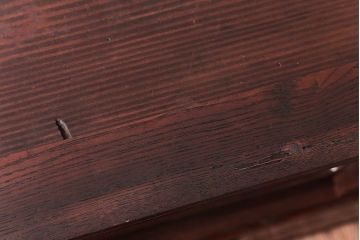 レトロ家具　アンティーク　レトロガラスがかわいいシンプルで上品な脚付きローボード