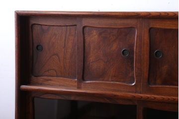 アンティーク家具　古民具・骨董　前面欅材のアンティーク茶箪笥