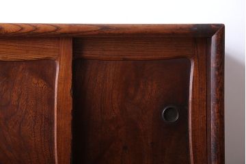 アンティーク家具　古民具・骨董　前面欅材のアンティーク茶箪笥