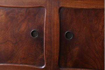 アンティーク家具　古民具・骨董　前面欅材のアンティーク茶箪笥