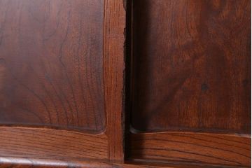 アンティーク家具　古民具・骨董　前面欅材のアンティーク茶箪笥