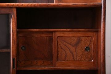 アンティーク家具　古民具・骨董　前面欅材のアンティーク茶箪笥
